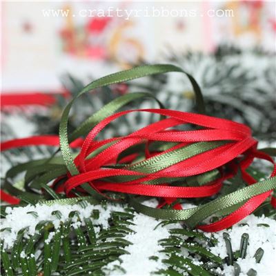 Santas Grotto - 3mm Satin Ribbon